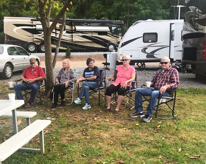RV camping with large group, Grand Ole RV Resort, Nashville TN